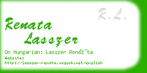 renata lasszer business card